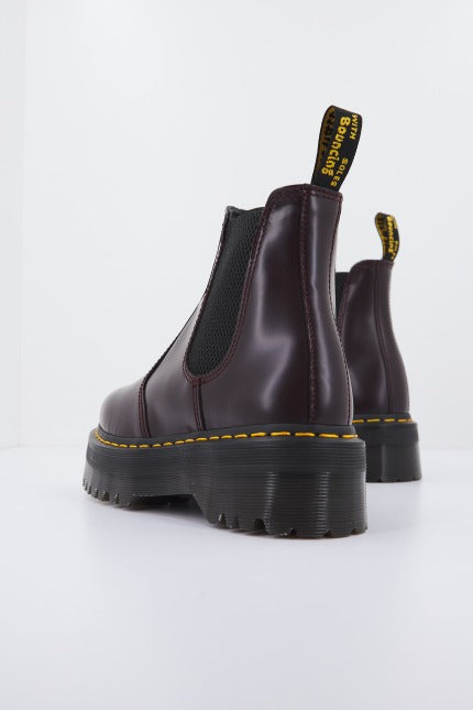 DR. MARTENS QUAD SMOOTH en color BURDEOS  (3)