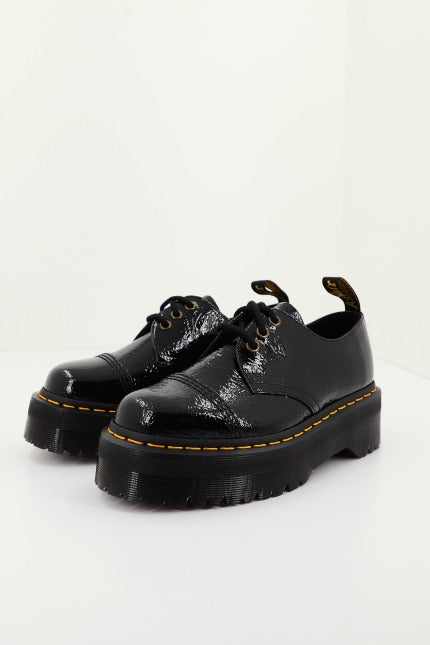 DR. MARTENS  QUAD TC DISTRESSED en color NEGRO  (1)