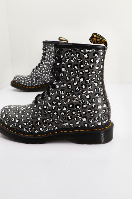 DR. MARTENS GUNMETAL LOUD SMOOT en color ANIMAL PRINT  (3)