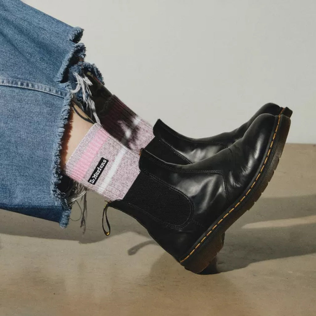 DR. MARTENS MARL SOCK en color ROSA  (4)