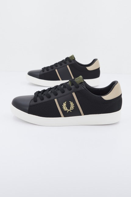 FRED PERRY SPENCER MESH/LEATHE en color NEGRO  (2)