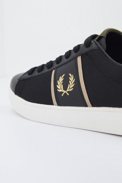FRED PERRY SPENCER MESH/LEATHE en color NEGRO  (3)