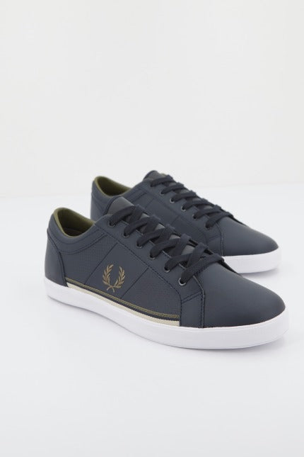 FRED PERRY  BASELINE PERF LTHR en color AZUL  (2)