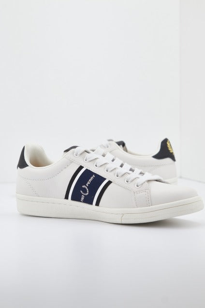 FRED PERRY B LEATHER en color BLANCO  (1)