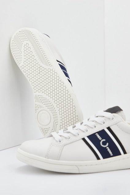 FRED PERRY B LEATHER en color BLANCO  (2)