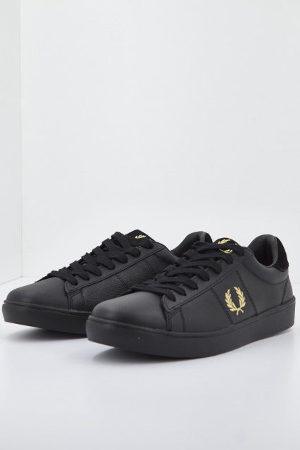 FRED PERRY SPENCER TUMBLED LTH en color NEGRO  (1)