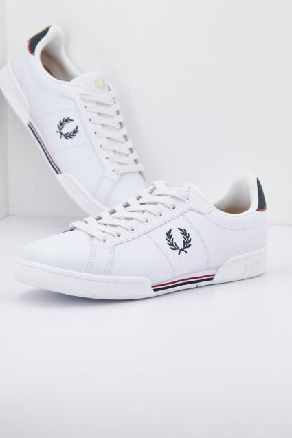 FRED PERRY  B LEATHER en color BLANCO  (2)