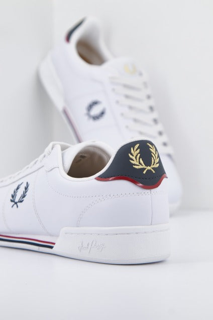 FRED PERRY  B LEATHER en color BLANCO  (4)