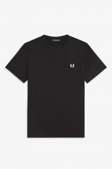 FRED PERRY RINGER T-SHIRT en color NEGRO  (1)