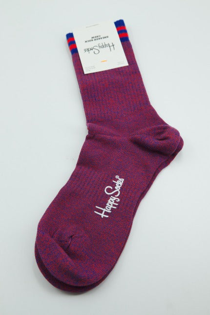 HAPPY SOCKS  IM SOLID THIN CREW SOC en color ROJO  (1)