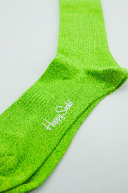 HAPPY SOCKS  IM SOLID THIN CREW SOC en color VERDE  (3)