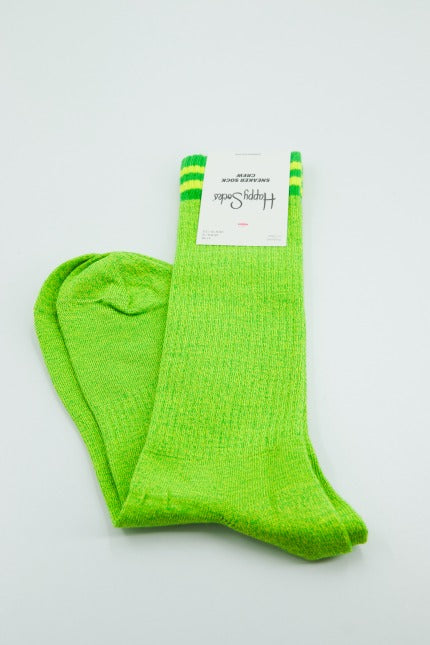 HAPPY SOCKS  IM SOLID THIN CREW SOC en color VERDE  (4)