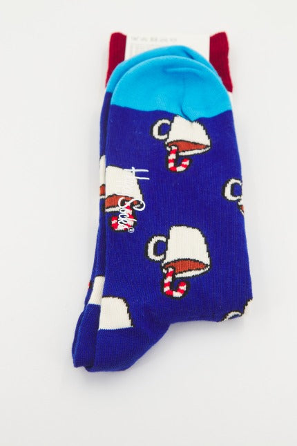 HAPPY SOCKS  CANDY CANE COCOA  en color AZUL  (1)