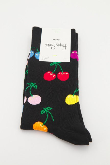 HAPPY SOCKS CHERRY  en color NEGRO  (2)