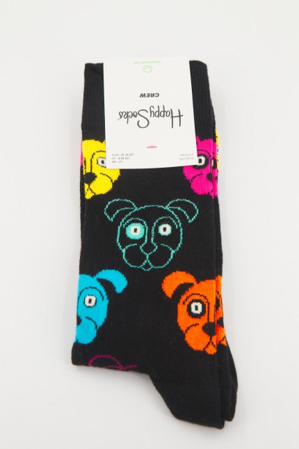 HAPPY SOCKS DOG  en color NEGRO  (2)