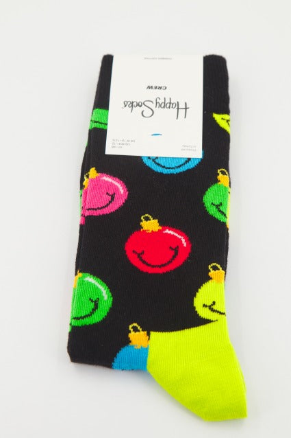 HAPPY SOCKS JINGLE SMAILEY  en color NEGRO  (2)