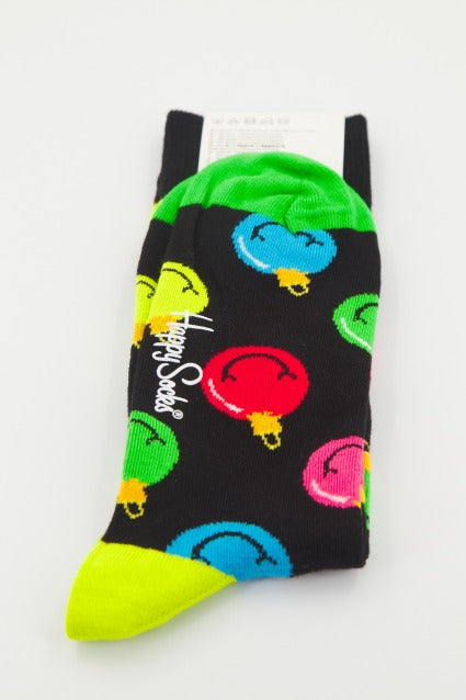 HAPPY SOCKS JINGLE SMAILEY  en color NEGRO  (1)