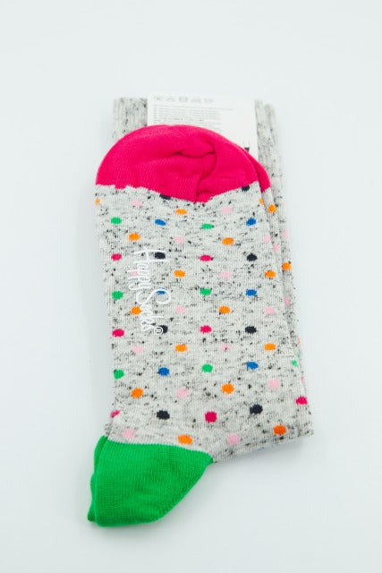 HAPPY SOCKS  MINI DOT SOCK en color GRIS  (1)