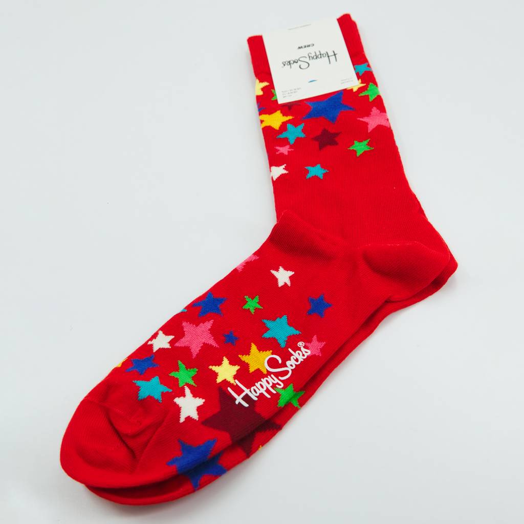 HAPPY SOCKS STARS  en color ROJO  (4)