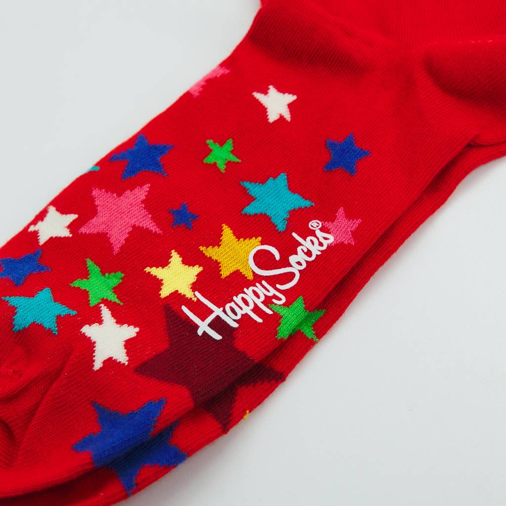 HAPPY SOCKS STARS  en color ROJO  (6)