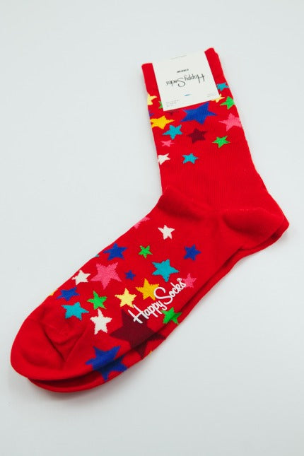 HAPPY SOCKS STARS  en color ROJO  (2)