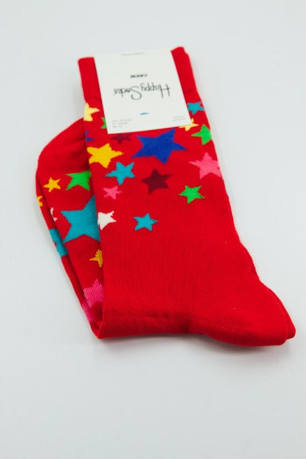 HAPPY SOCKS STARS  en color ROJO  (1)