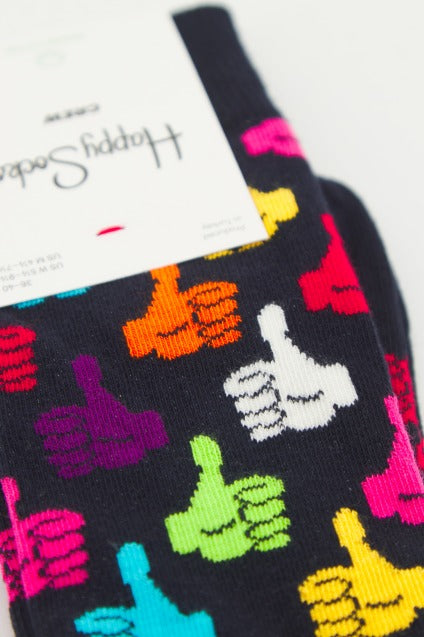 HAPPY SOCKS THUMBS UP SOCK en color NEGRO  (4)