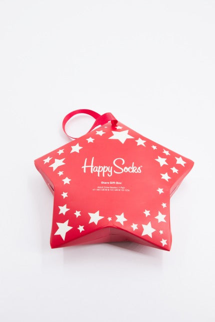 HAPPY SOCKS  PACK STARS GIFT SOCKS en color ROJO  (2)