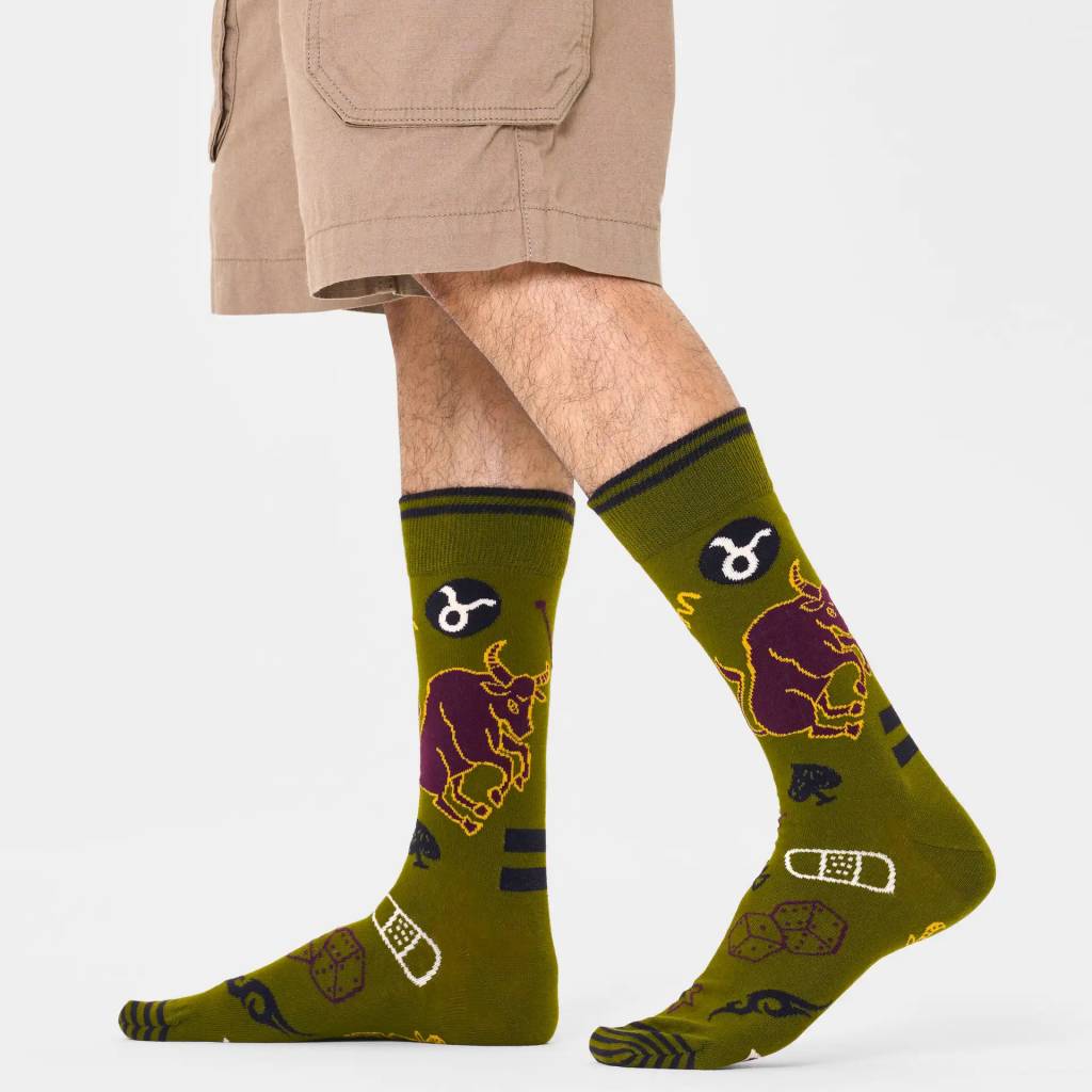 HAPPY SOCKS TAURUS SOCK en color VERDE  (4)