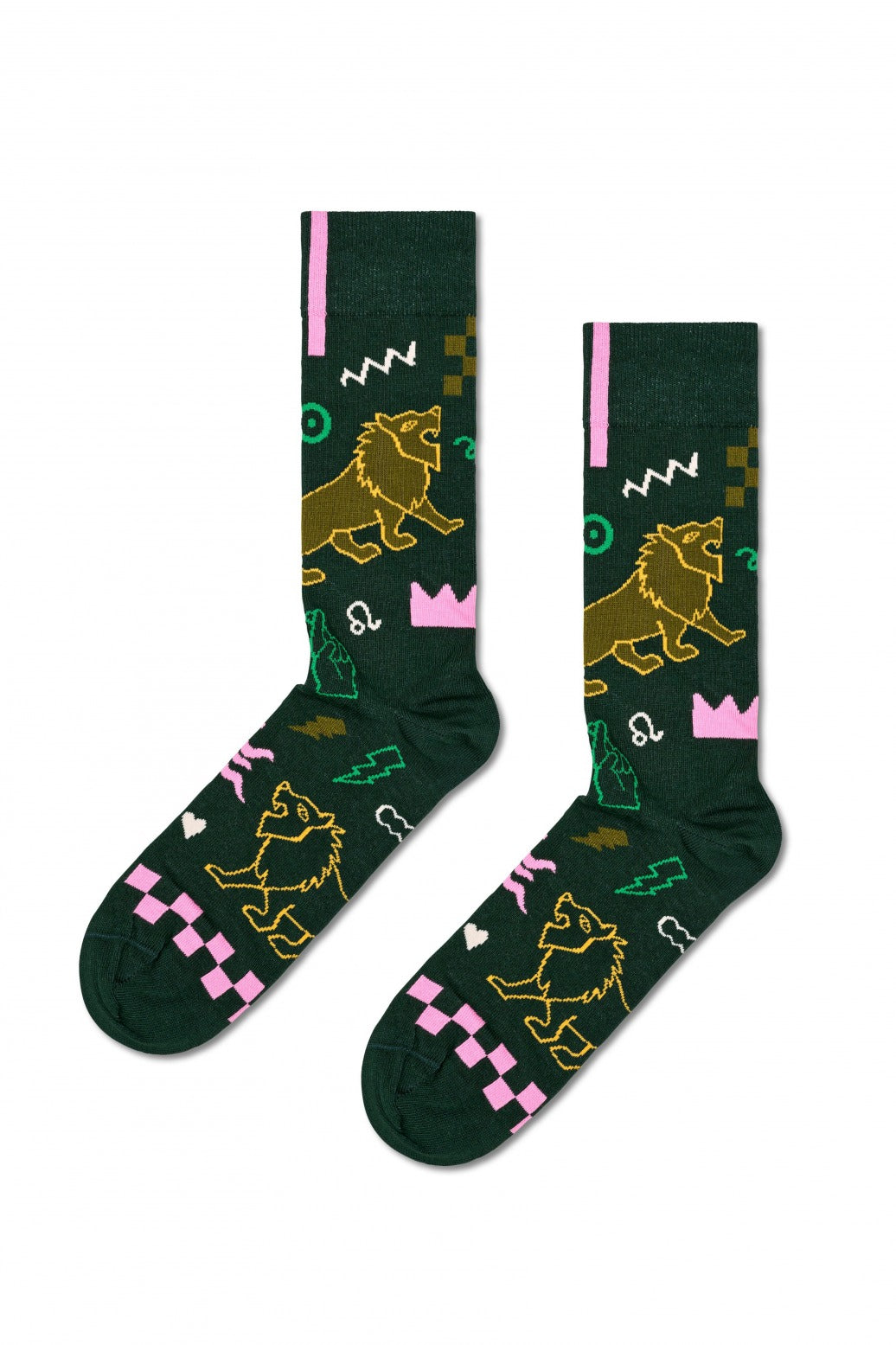 HAPPY SOCKS  LEO SOCK en color VERDE  (2)