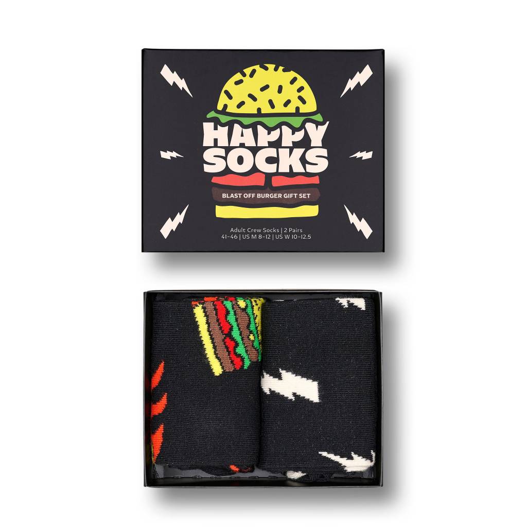 HAPPY SOCKS  -PACK BLAST OFF BURGER SOC en color MULTICOLOR  (5)