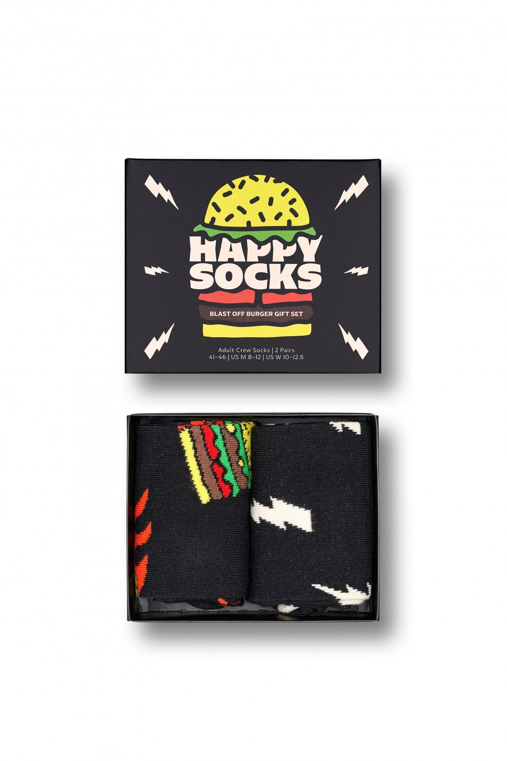 HAPPY SOCKS  -PACK BLAST OFF BURGER SOC en color MULTICOLOR  (2)