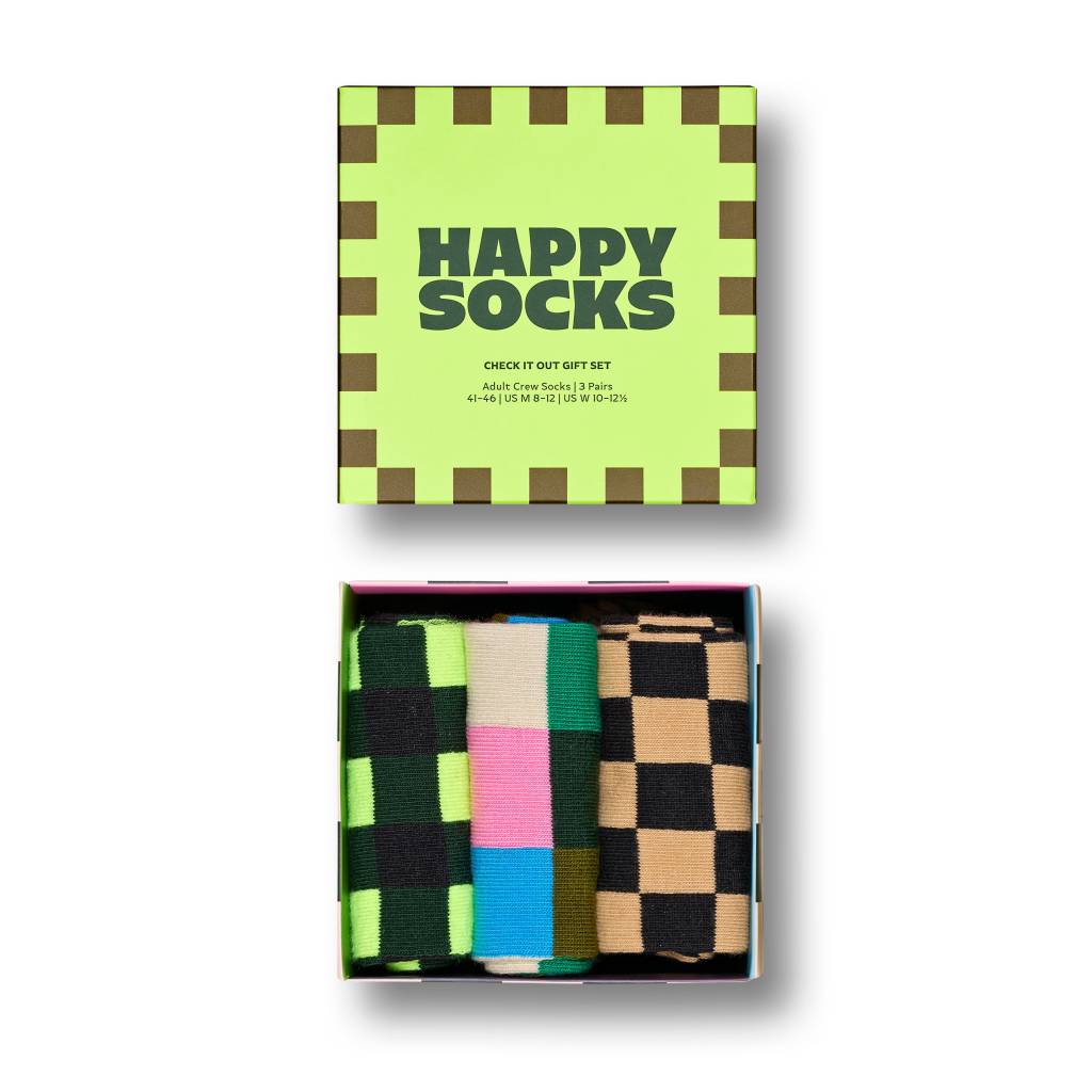 HAPPY SOCKS  -PACK CHECK IT OUT SOCKS G en color MULTICOLOR  (5)