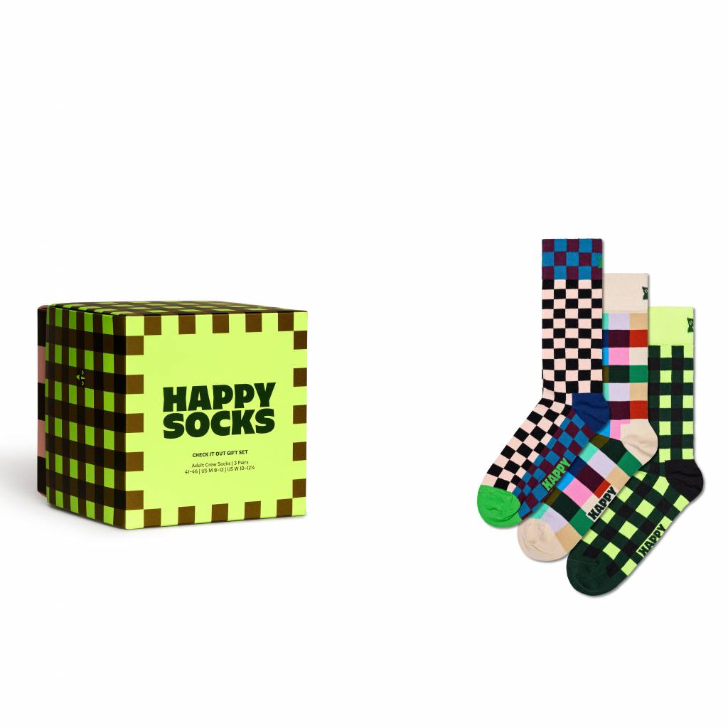 HAPPY SOCKS  -PACK CHECK IT OUT SOCKS G en color MULTICOLOR  (4)