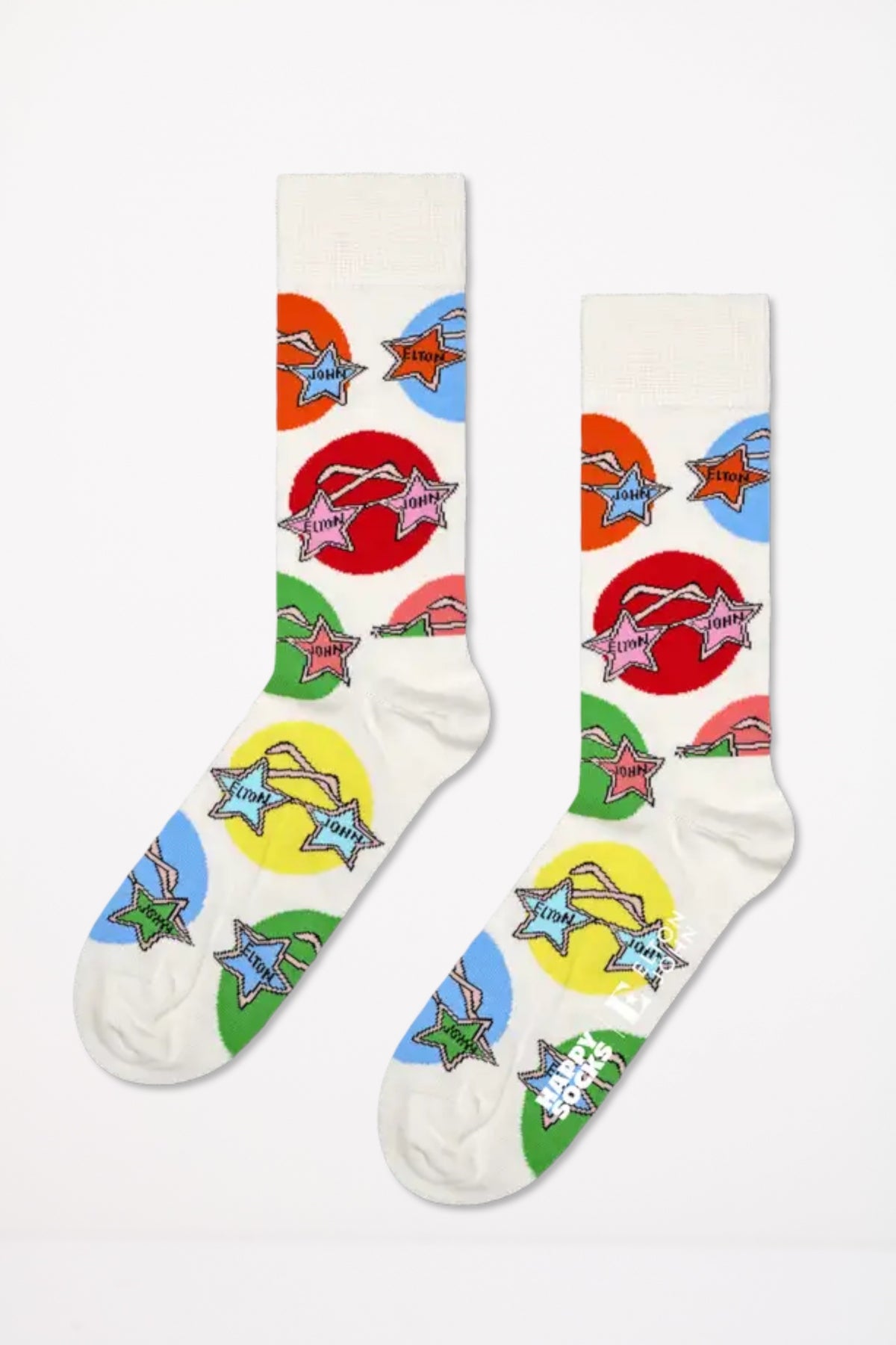 HAPPY SOCKS ELTON GLASSES en color BLANCO  (1)