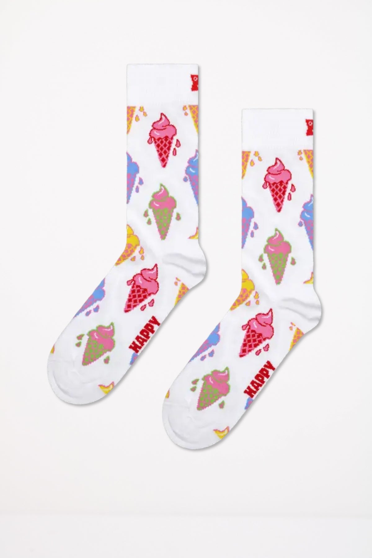 HAPPY SOCKS  ICE CREAM en color BLANCO  (5)