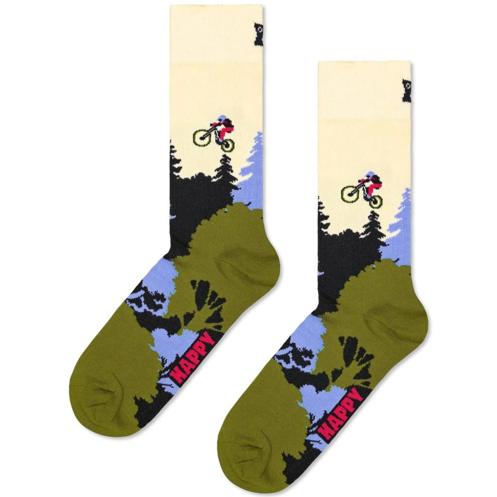 HAPPY SOCKS MOUNTAIN BIKE SOCK en color VERDE  (3)