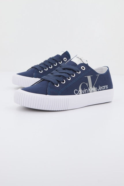 CALVIN KLEIN SNEAKER BASSA ALLACCIATA en color AZUL  (2)