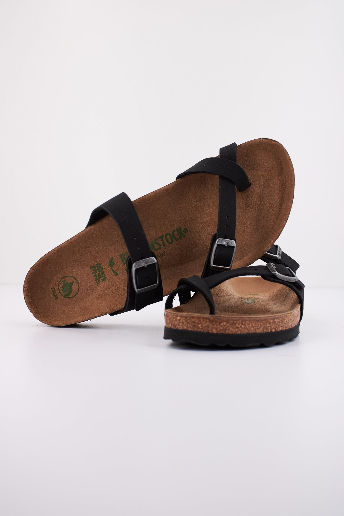 BIRKENSTOCK  MAYARI BIRKO-FLOR NUBUCK en color NEGRO  (4)