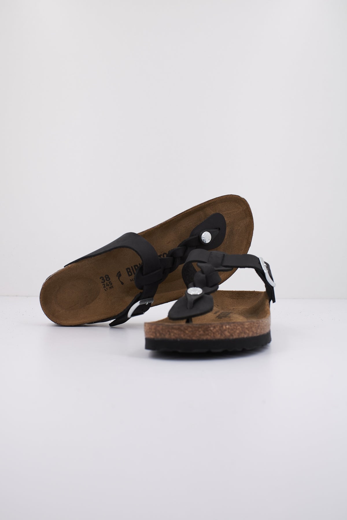 BIRKENSTOCK GIZEH OILED LEATHER en color NEGRO  (4)