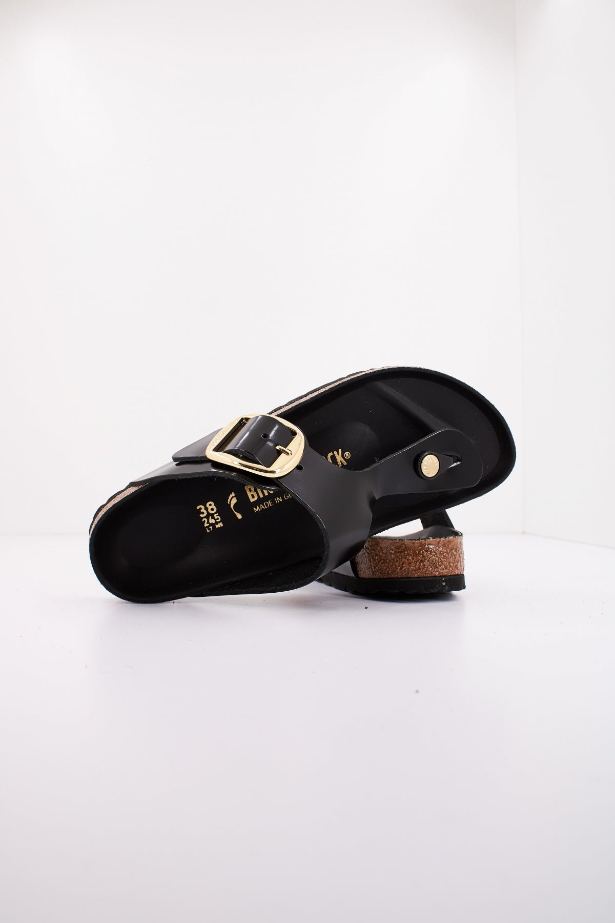 BIRKENSTOCK GIZEH NATURAL BUCKLE en color NEGRO  (4)