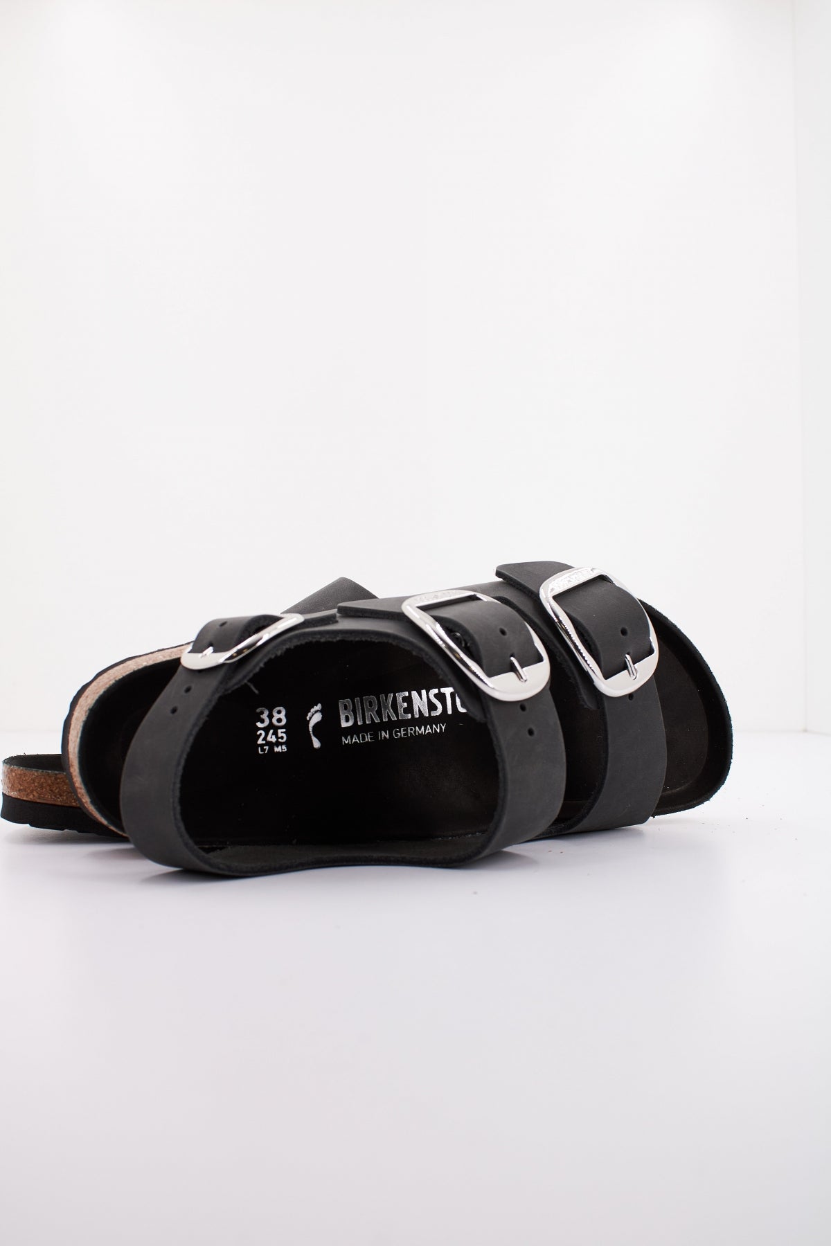 BIRKENSTOCK MILANO BIG BUCKLE OILED L en color NEGRO  (4)