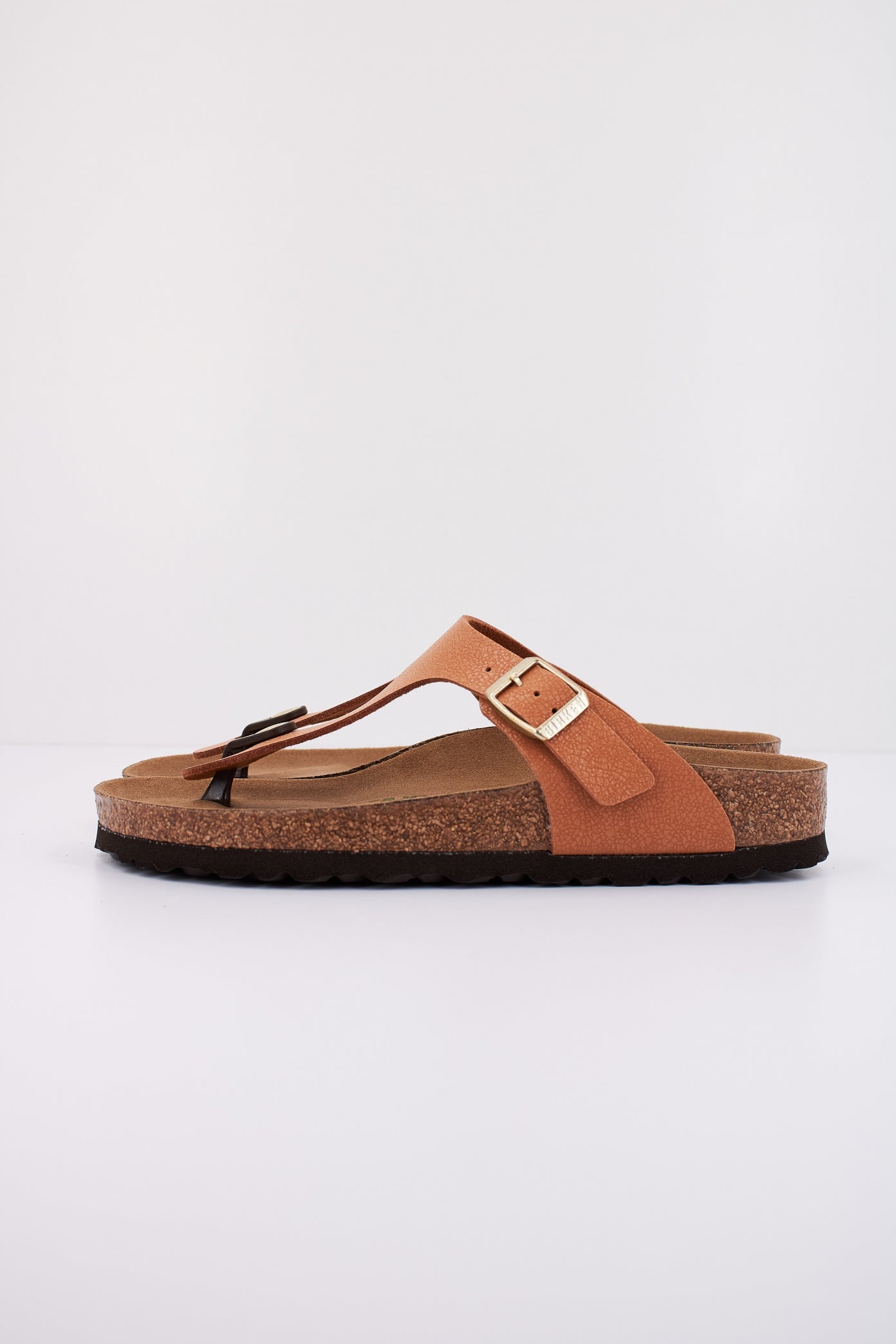 BIRKENSTOCK GIZEH BIRKO-FLOR NUBUCK en color MARRON CLARO  (1)