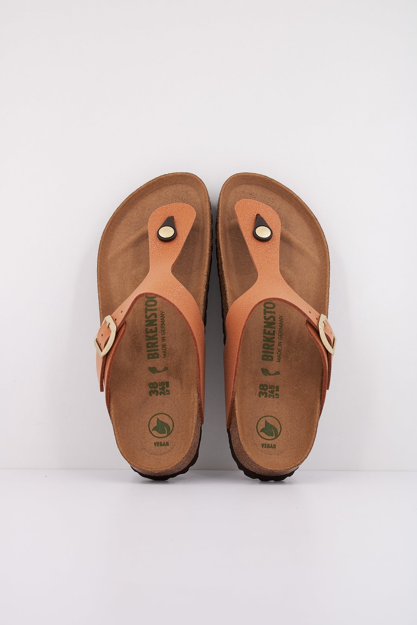 BIRKENSTOCK GIZEH BIRKO-FLOR NUBUCK en color MARRON CLARO  (3)