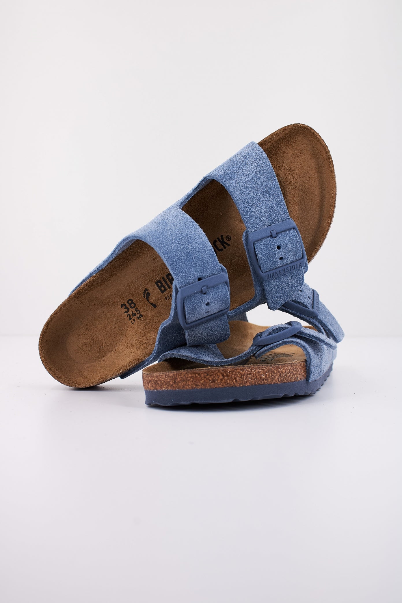 BIRKENSTOCK ARIZONA SUEDE LEATHER en color AZUL  (4)