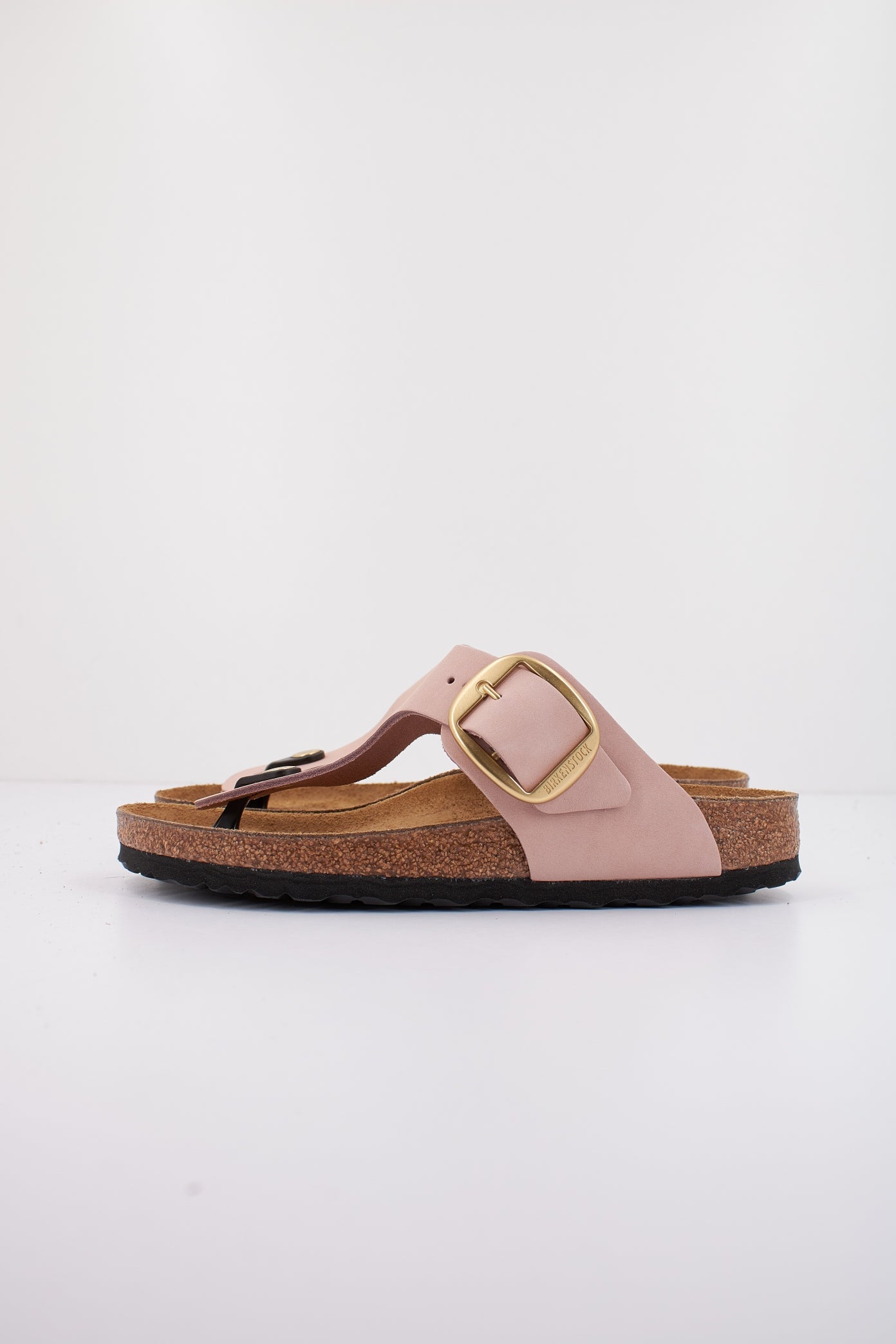 BIRKENSTOCK GIZEH BIG BUCKLE NUBUCK L en color NUDE  (1)