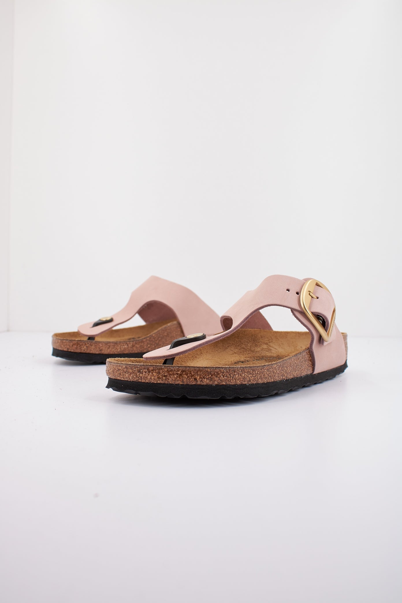 BIRKENSTOCK GIZEH BIG BUCKLE NUBUCK L en color NUDE  (2)