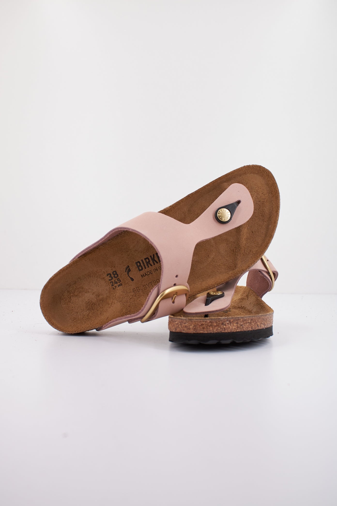 BIRKENSTOCK GIZEH BIG BUCKLE NUBUCK L en color NUDE  (4)