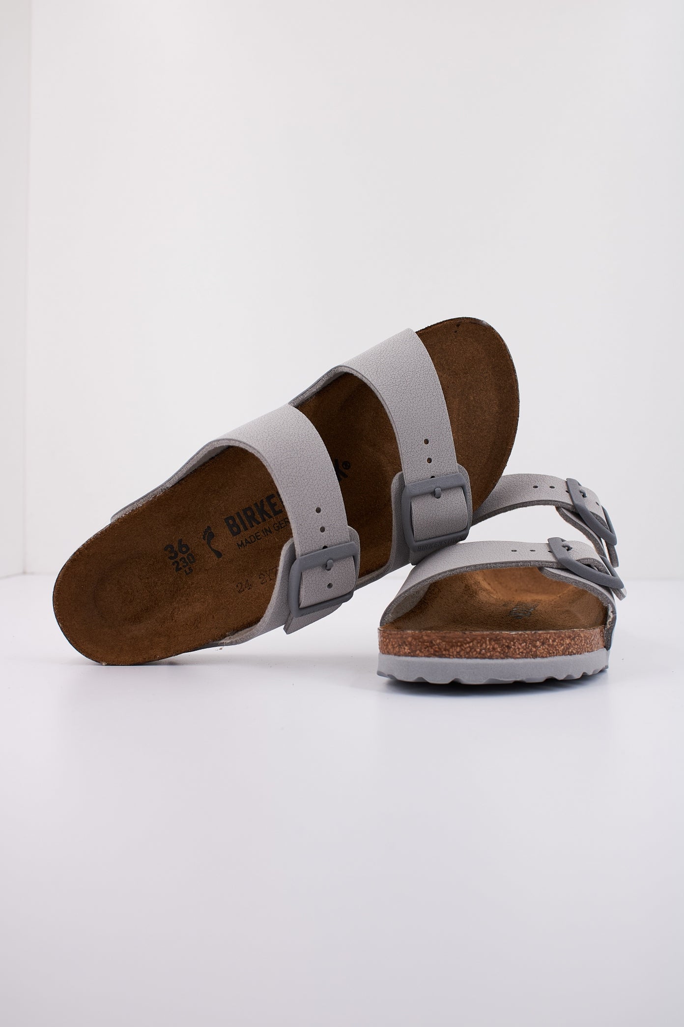 BIRKENSTOCK ARIZONA BIRKO-FLOR en color GRIS  (4)