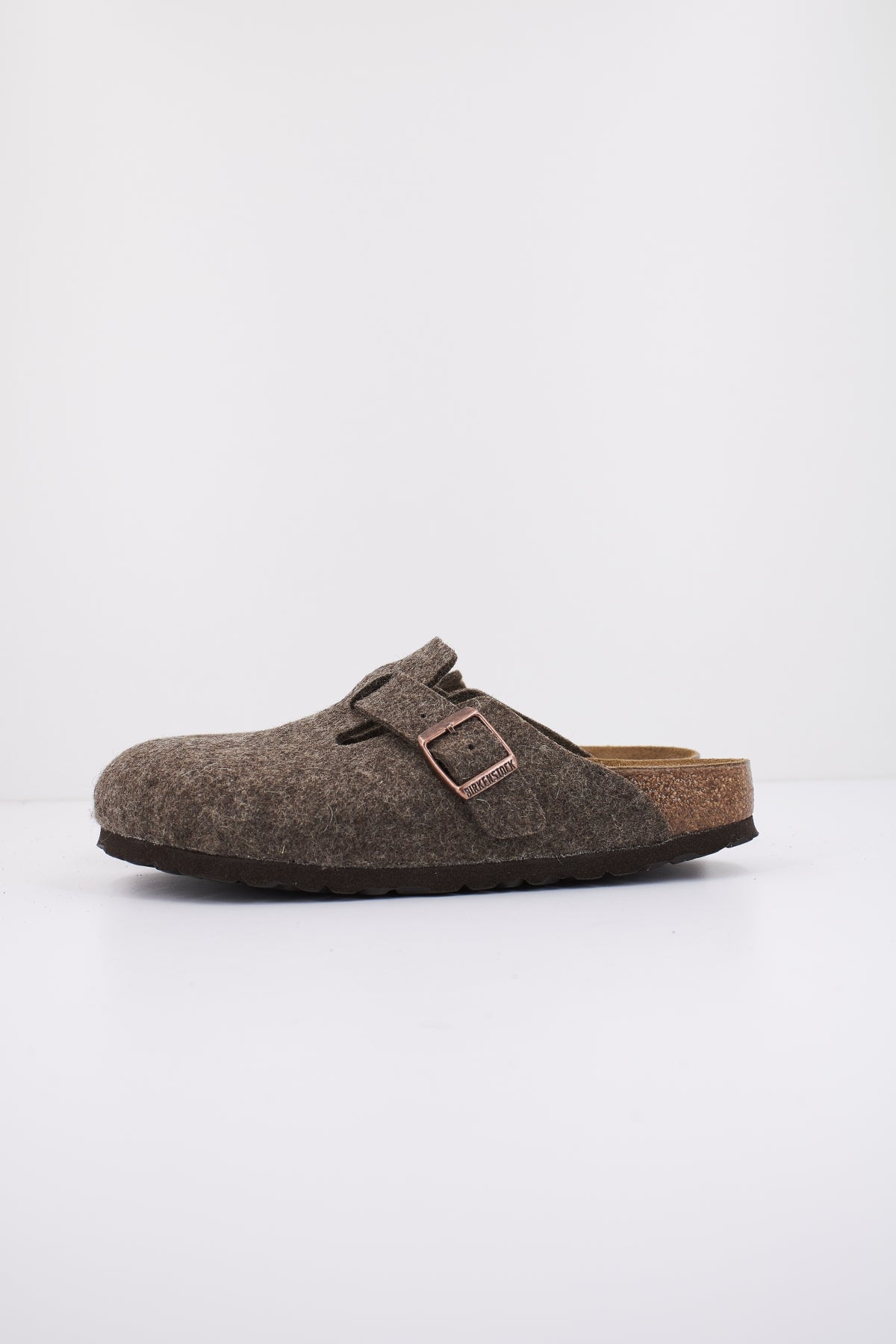 BIRKENSTOCK BOSTON WOOL FELT en color MARRON  (1)